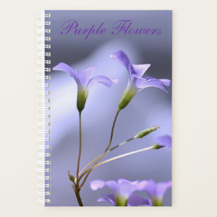 Planificador de flores moradas
