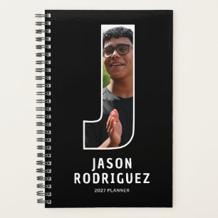Planificador de Fotos con Monograma Negro 'J'