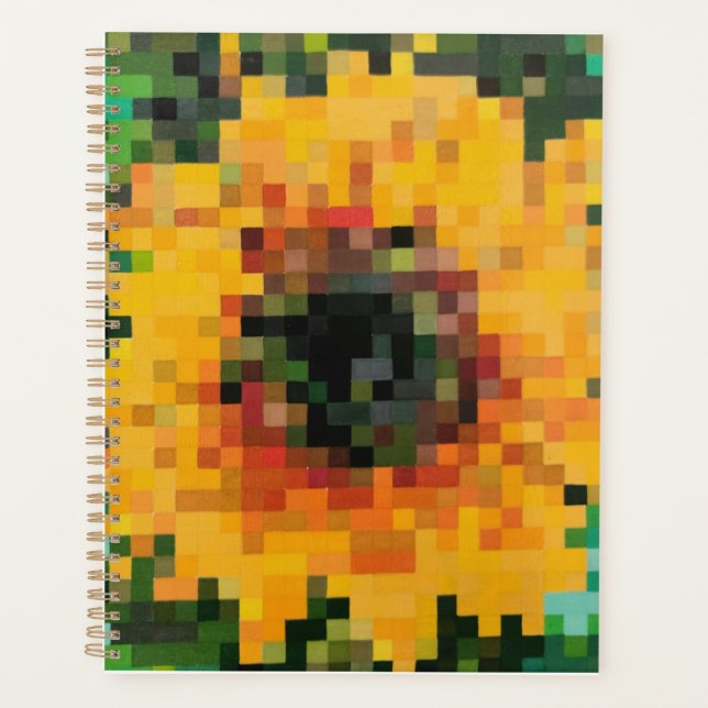 Planificador de girasol brillante (Anverso)