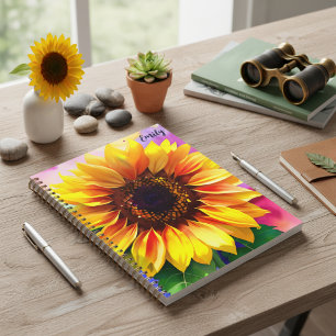 Planificador de girasol con nombre personalizado