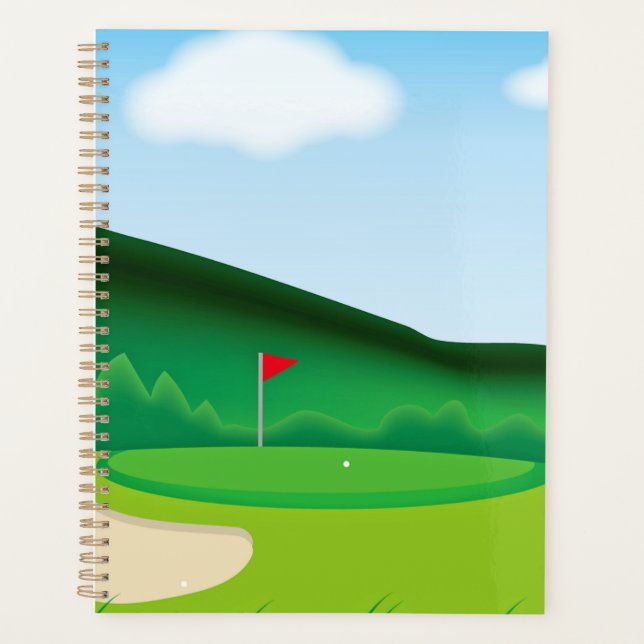 Planificador de golf personalizado/Planificador de (Anverso)