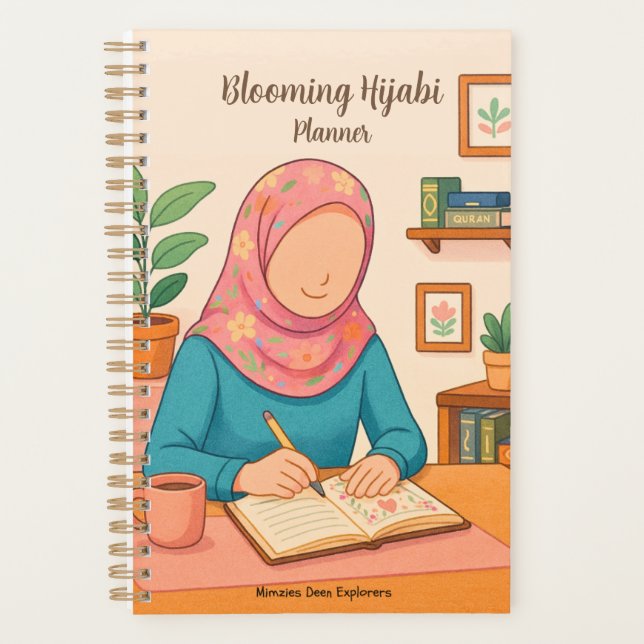 Planificador de Hijabi en Flor (Anverso)