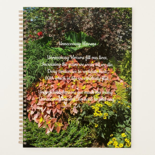 Planificador de horror innecesario (Anverso)