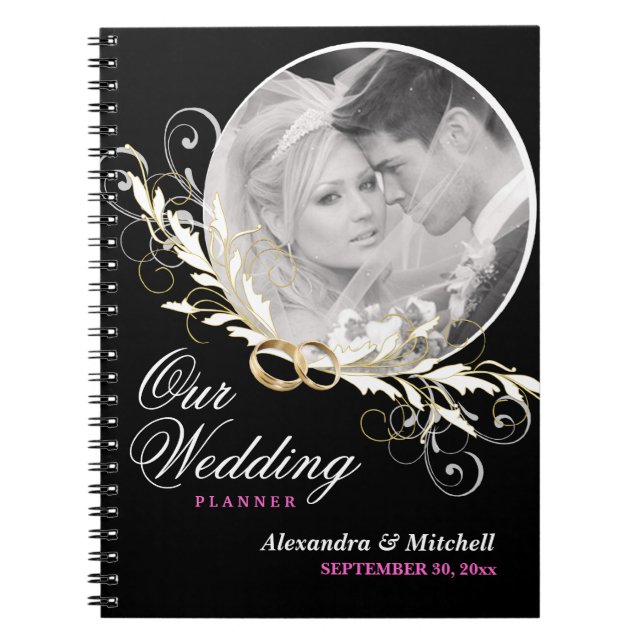 Planificador de la boda con el cuaderno de encargo (Frente)