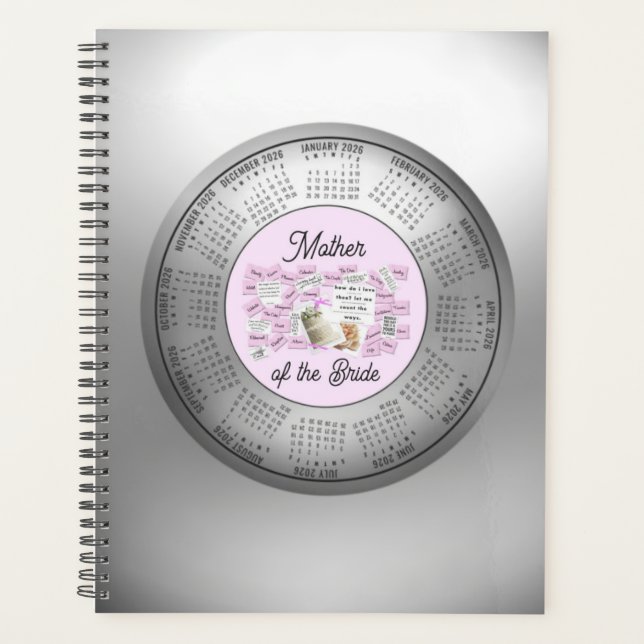 Planificador de la Madre de la Novia Calendario 20 (Anverso)