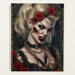 Planificador de la Reina Vampiro Gótica Cuerno d