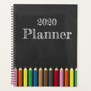 Planificador de lápiz arcoiris Chalkboard