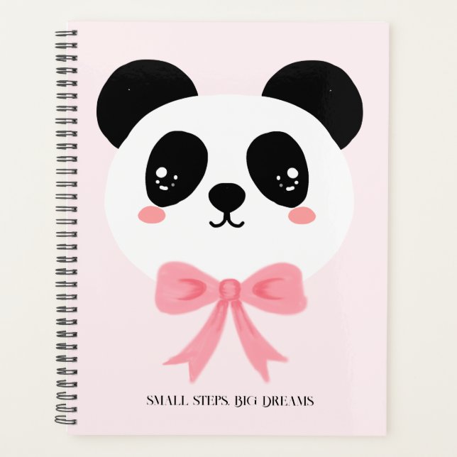 Planificador de lazo de panda lindo (Anverso)