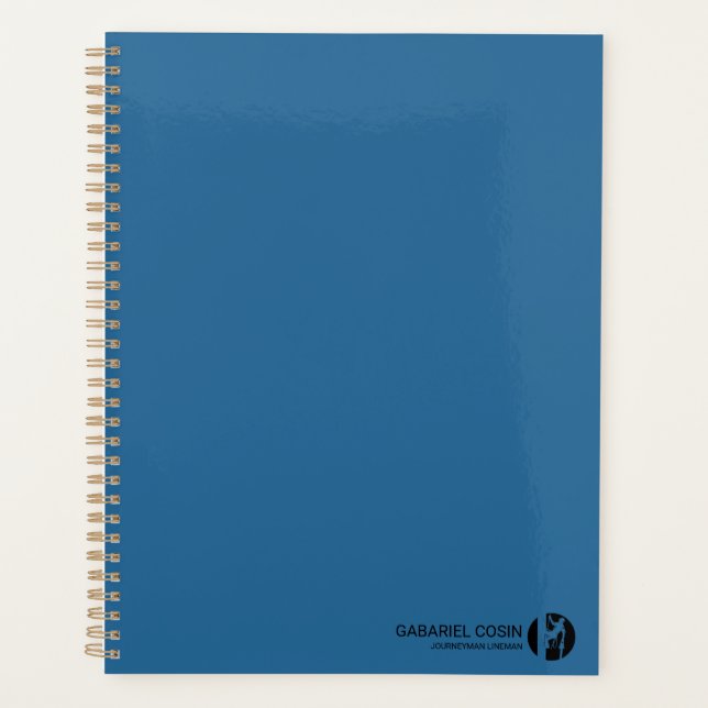 Planificador de Lineman con Diseño Minimalista  (Anverso)