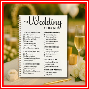 Planificador de lista de verificación de boda