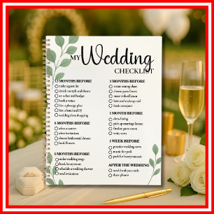 Planificador de Lista de Verificación de Boda Hoja