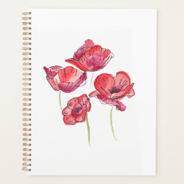 Planificador de los Poppies Rojos (Anverso)