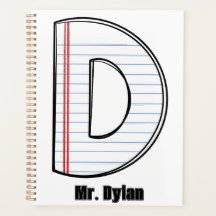 Planificador de maestros – Papel de cuaderno inici