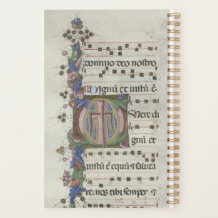 Planificador de manuscritos iluminado