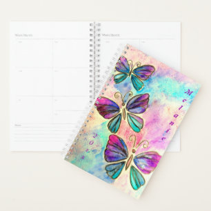 Planificador de mariposas con nombre personalizado