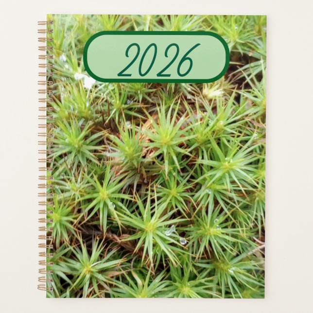Planificador de Musgo de Cabello - Agenda Verde de (Anverso)