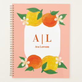 Planificador de Naranja Limón Cítrico