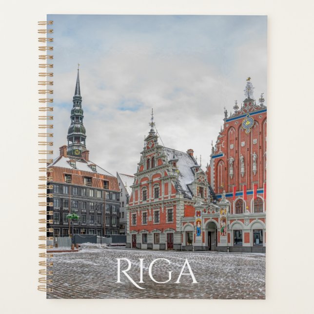 Planificador de Navidad en Riga Letonia (Anverso)