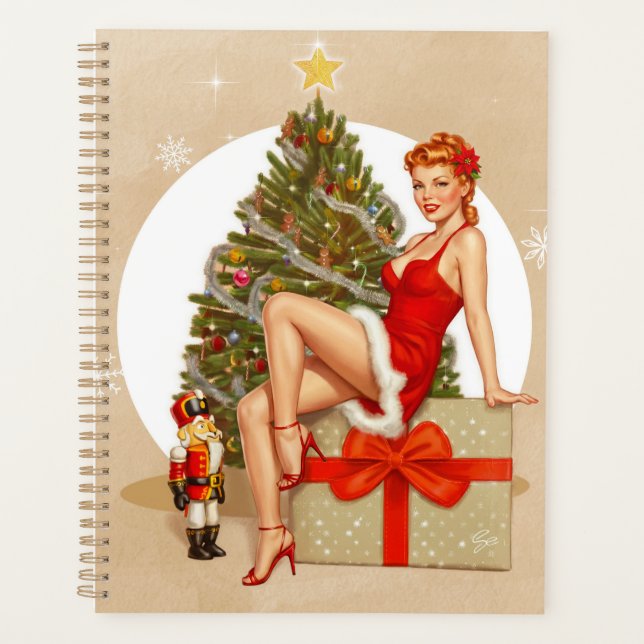 Planificador de Navidad Nutcracker Sweet Retro Pin (Anverso)