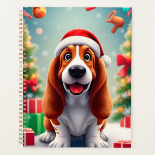 Planificador de Navidad para Basset Hound Regalo d