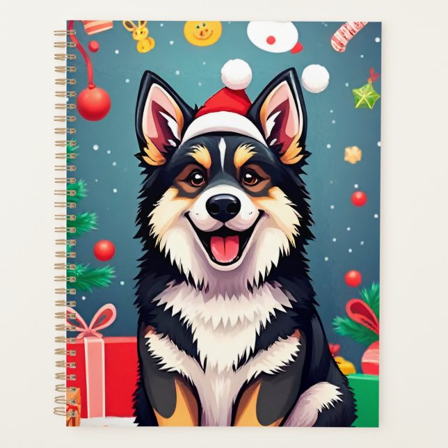 Planificador de Navidad para perros Sombrero de Sa (Anverso)