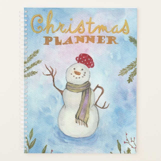 Planificador de Navidades Snowman (Anverso)