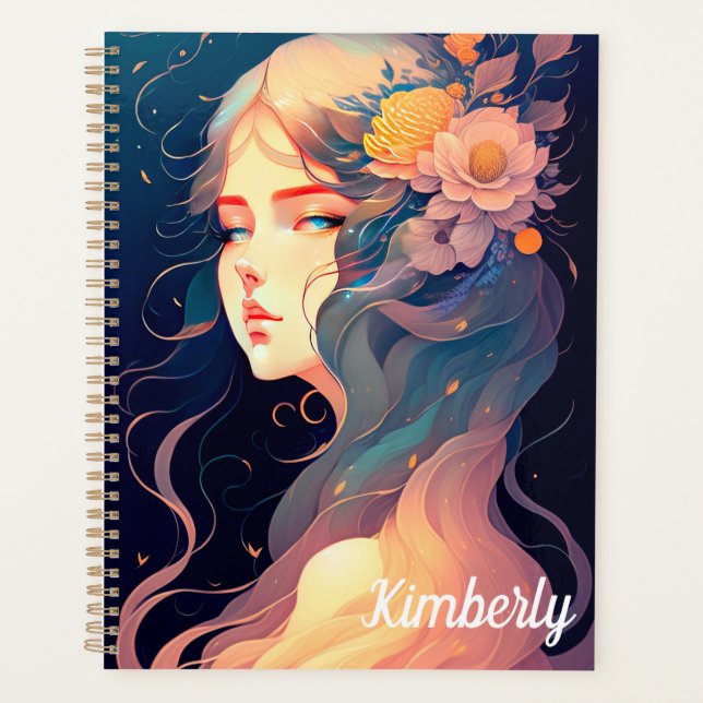 Planificador de niñas de flores (Anverso)