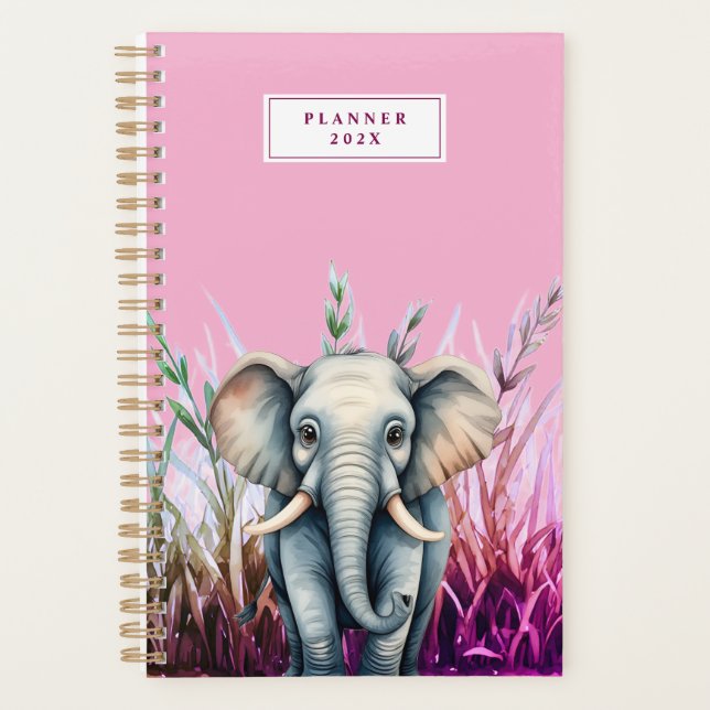 Planificador de niños elefante (Anverso)