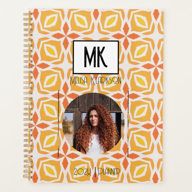 Planificador de nombres con foto en modelo de gráf (Anverso)