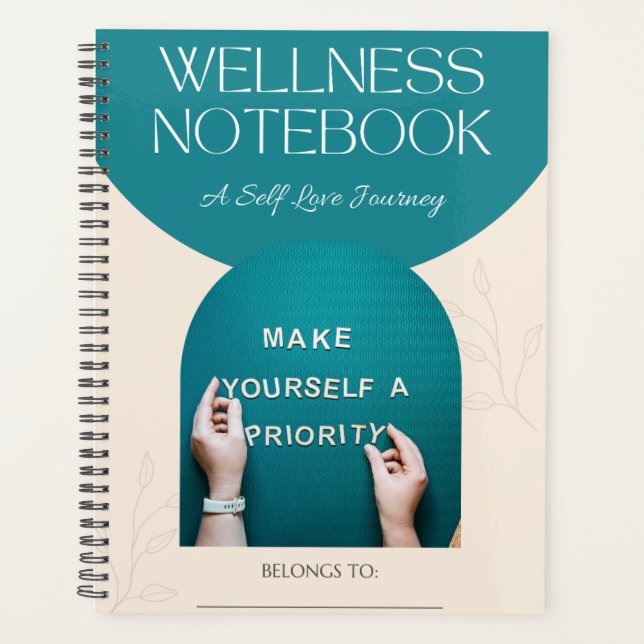 PLANIFICADOR DE NOTEBOOK DE BIENESTAR: Un viaje de (Anverso)