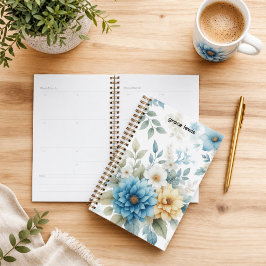 Planificador de Oficina Personalizado Floral Elega