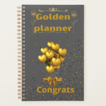 Planificador de oro de negocios