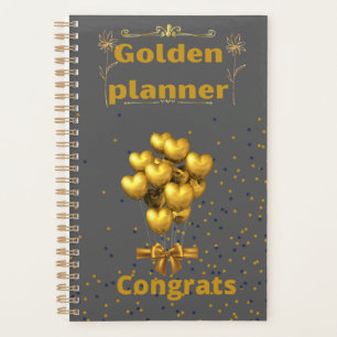 Planificador de oro de negocios