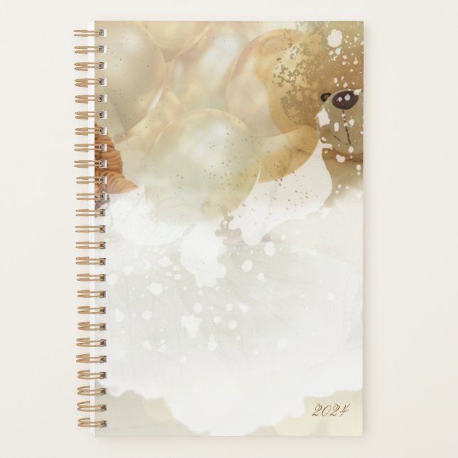 Planificador De Oso De Teddy Y Calendario (Anverso)