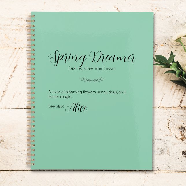 Planificador de Pascua Personalizado de Dreamer Pr (Spring Dreamer Personalized Easter Planner)