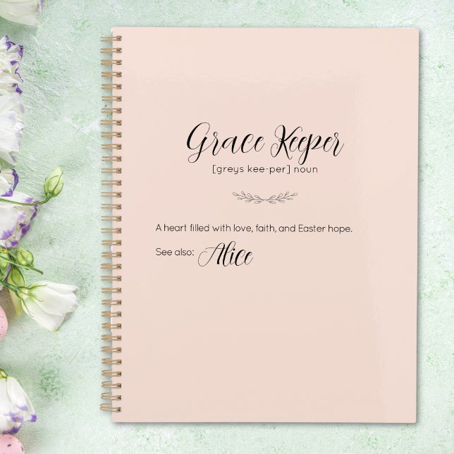 Planificador de Pascua Personalizado de Grace Keep (Grace Keeper Personalized Easter Planner)
