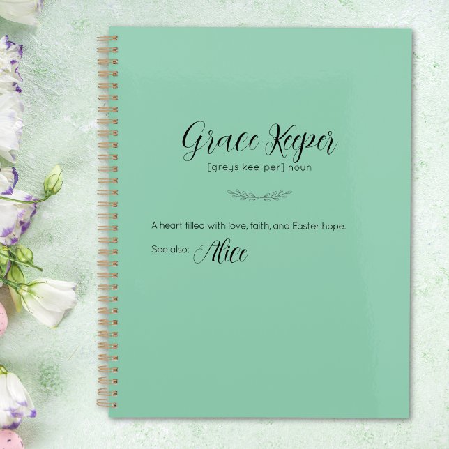 Planificador de Pascua Personalizado de Grace Keep (Grace Keeper Personalized Easter Planner)