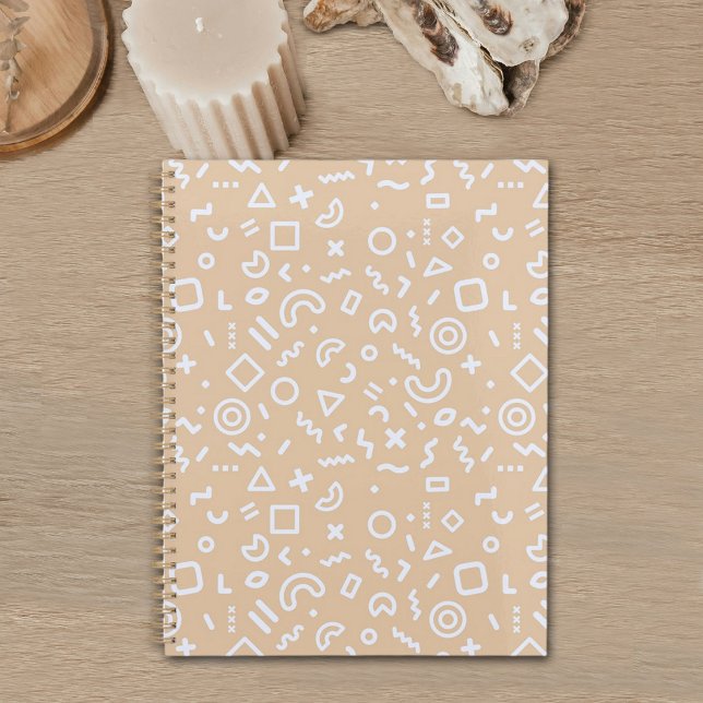 Planificador de patrón Beige Memphis (Subido por el creador)