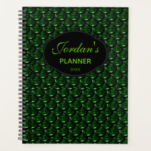 Planificador de patrón verde mensual/semanal de Mo