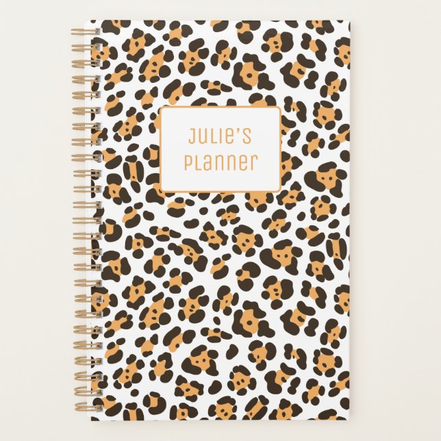Planificador de patrones Leopard de Chica de Moda  (Anverso)