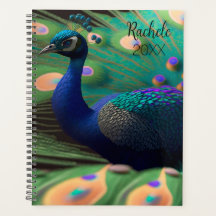 Planificador de Pavo Real Hermoso