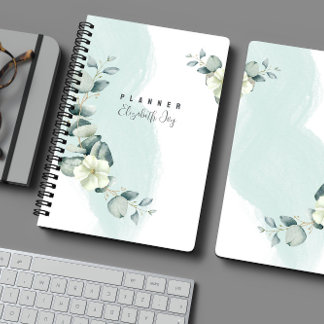Planificador de Personalizable floral neutro mínim