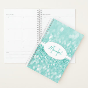 Planificador de personalización de Purpurina verde