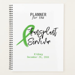 Planificador de Personalizado de cinta verde para