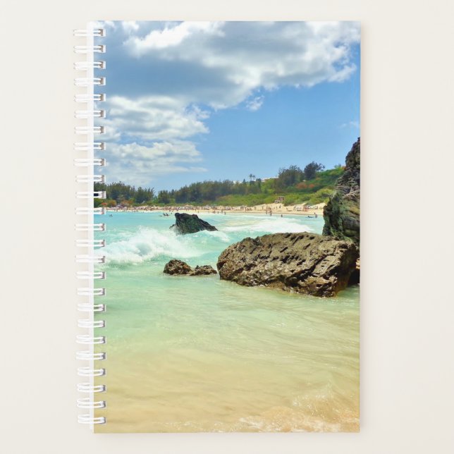 Planificador de playa de Bermudas, cuaderno de fot (Anverso)