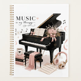 Planificador de Práctica de Piano de Lujo Suave