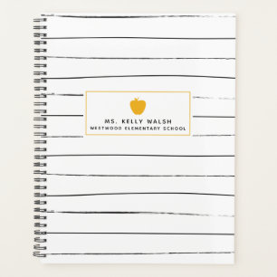 Planificador de profesores de Apple Sketchy Stripe