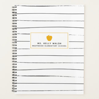 Planificador de profesores de Apple Sketchy Stripe