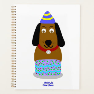 Planificador de Pup de Cumpleaños Feliz