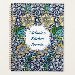 Planificador de recetas florales William Morris Ke